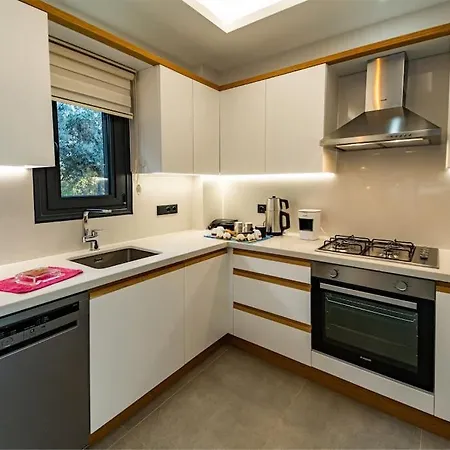 Merkezde 8 Kisilik Yerden Isitmali フェティエ